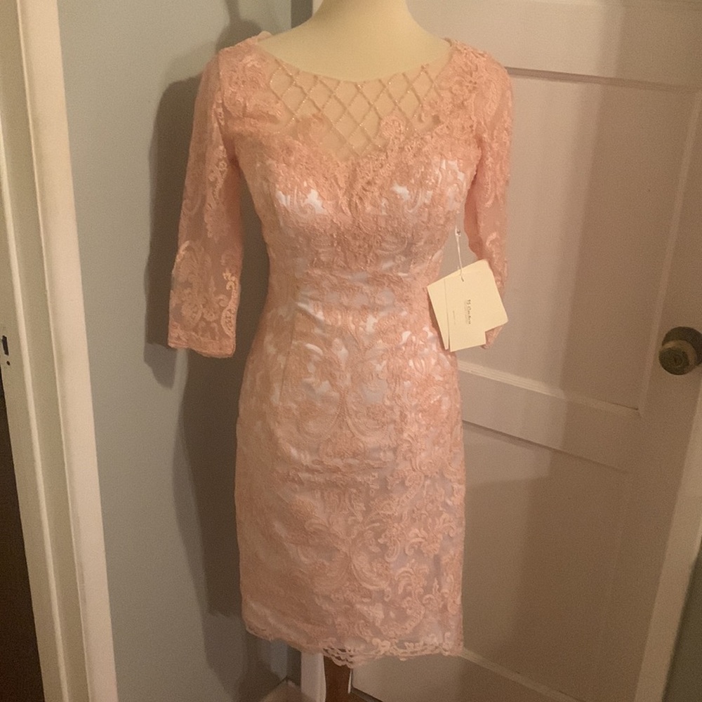 Lace embroidered dress